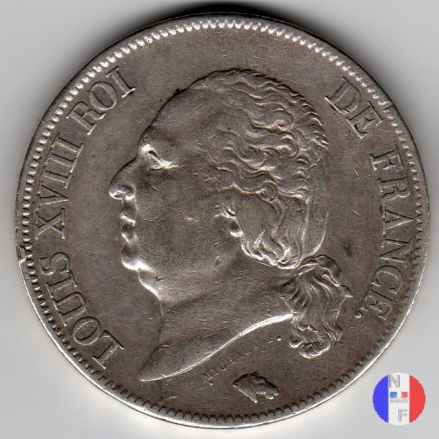 5 franchi 1822 (Parigi)