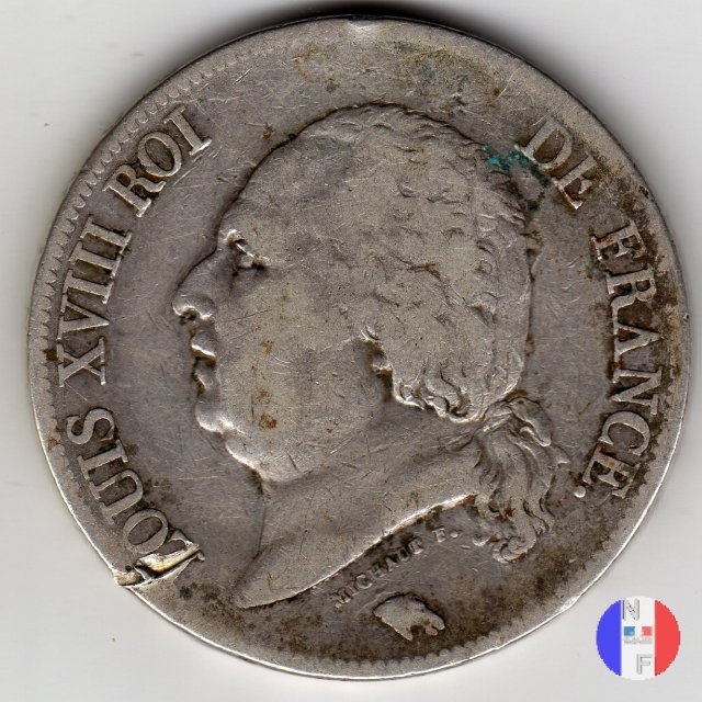 5 franchi 1824 (Parigi)