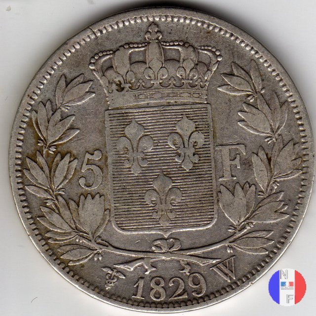 5 franchi 1829 (Lilla)