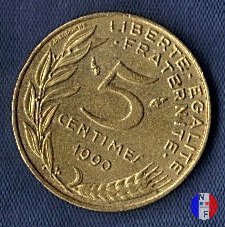 5 centesimi Marianna 1990 (Pessac)