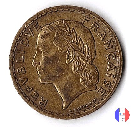 5 franchi Lavrillier - bronzo-alluminio 1940 (Parigi)