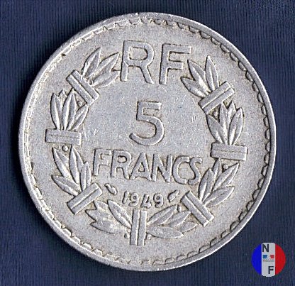 5 franchi 1949 (Parigi)