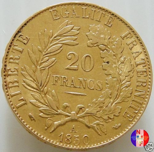 20 franchi Cerere 1850 (Parigi)