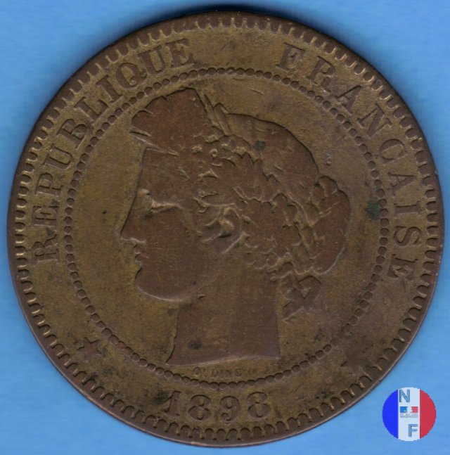 10 centesimi Cerere 1898 (Parigi)