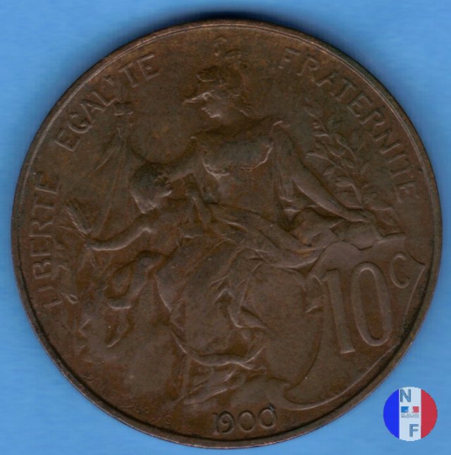 10 centesimi Dupuis 1900 (Parigi)