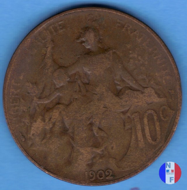 10 centesimi Dupuis 1902 (Parigi)