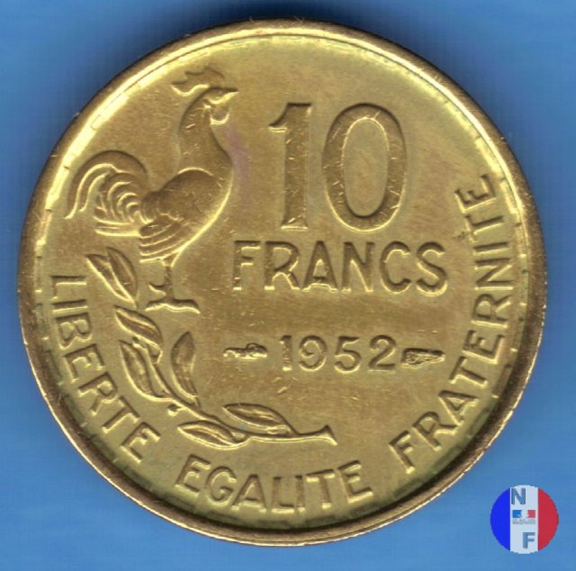 10 franchi Guiraud 1952 (Parigi)