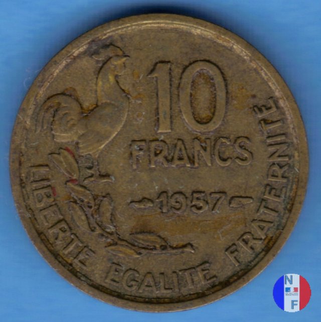 10 franchi Guiraud 1957 (Parigi)