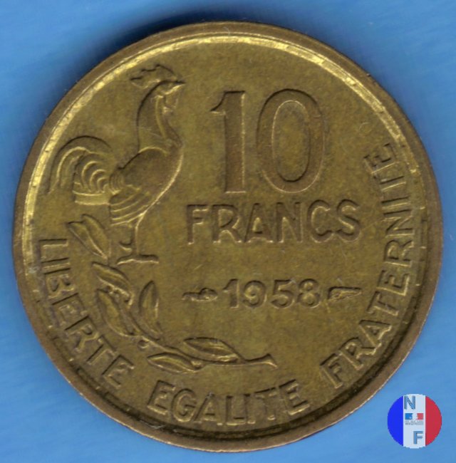 10 franchi Guiraud 1958 (Parigi)