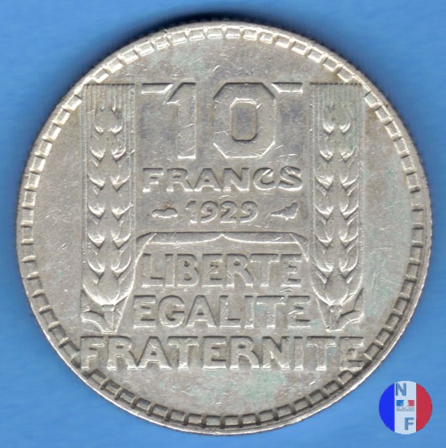 10 franchi Turin 1929 (Parigi)