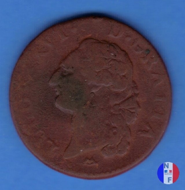 12 deniers (sol) 1784 (Montpellier)