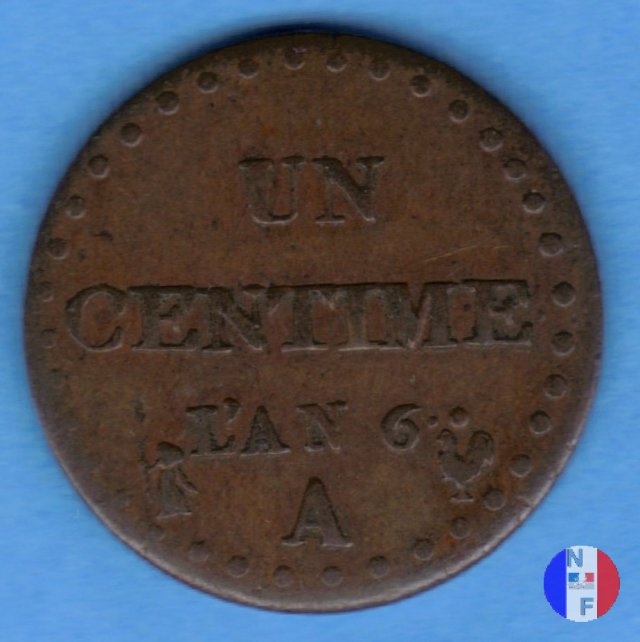 1 centesimo 1797-1798 (Parigi)