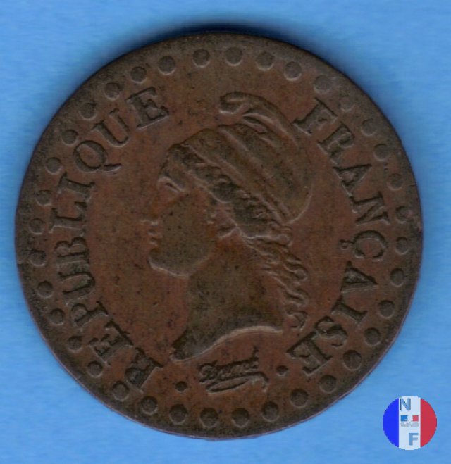 1 centesimo 1797-1798 (Parigi)