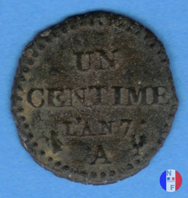 1 centesimo 1798-1799 (Parigi)