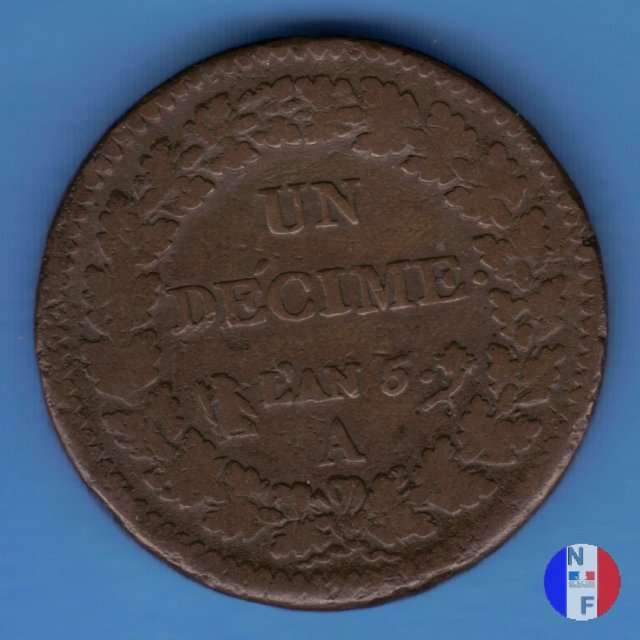 1 decimo Dupré 1796-1797 (Parigi)