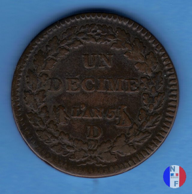 1 decimo Dupré 1796-1797 (Lione)