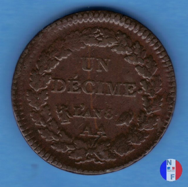 1 decimo 1799-1800 (Metz)