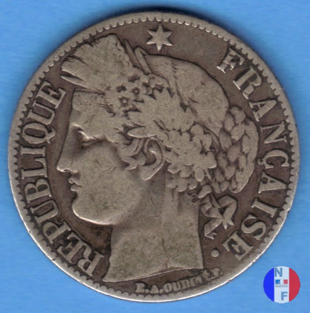 1 franco Cerere 1872 (Parigi)