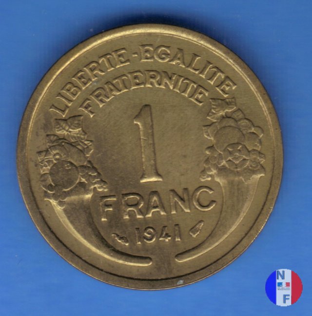 1 franco Morlon - bronzo-alluminio 1941 (Parigi)