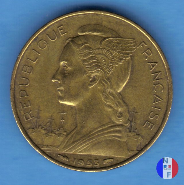 20 franchi Unione francese 1953 (Parigi)