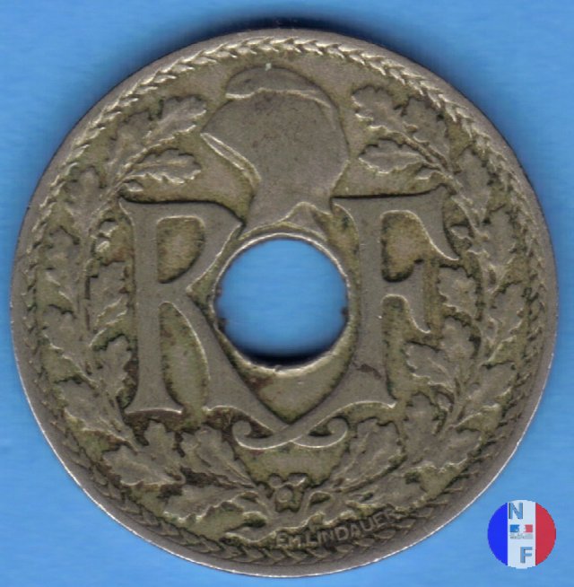 25 centesimi Lindauer - cupronickel 1919 (Parigi)