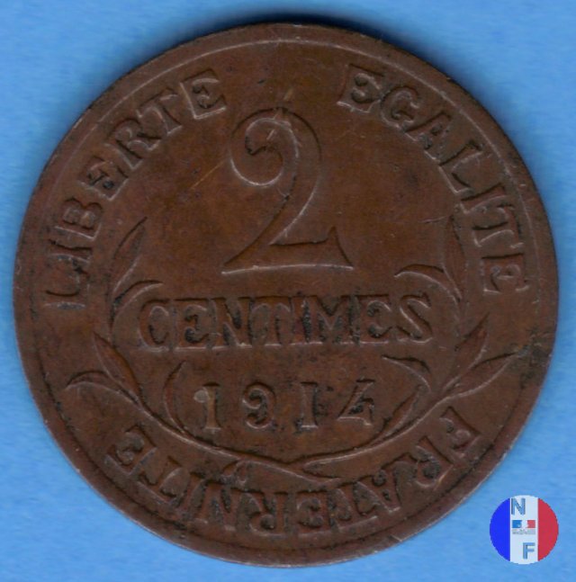 2 centesimi Dupuis 1914 (Parigi)