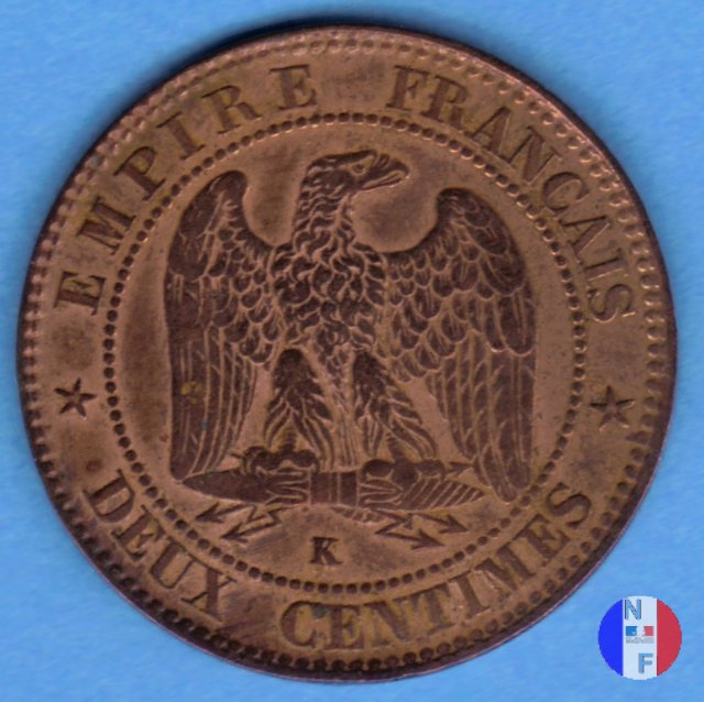 2 centesimi - testa nuda 1856 (Bordeaux)