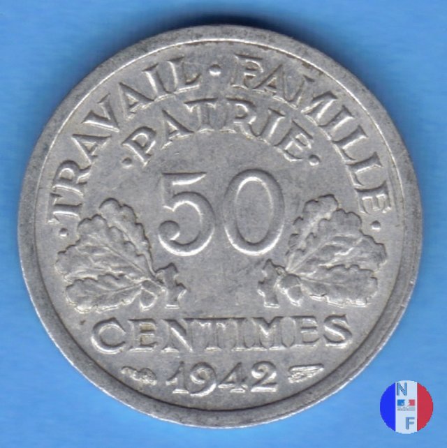 50 centesimi Bazor 1942 (Parigi)