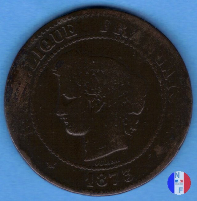 5 centesimi Cerere 1873 (Bordeaux)