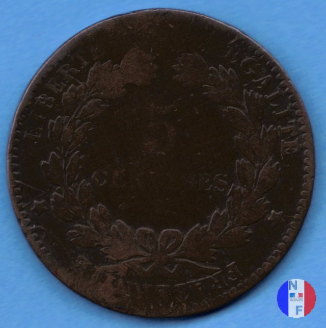 5 centesimi Cerere 1873 (Bordeaux)