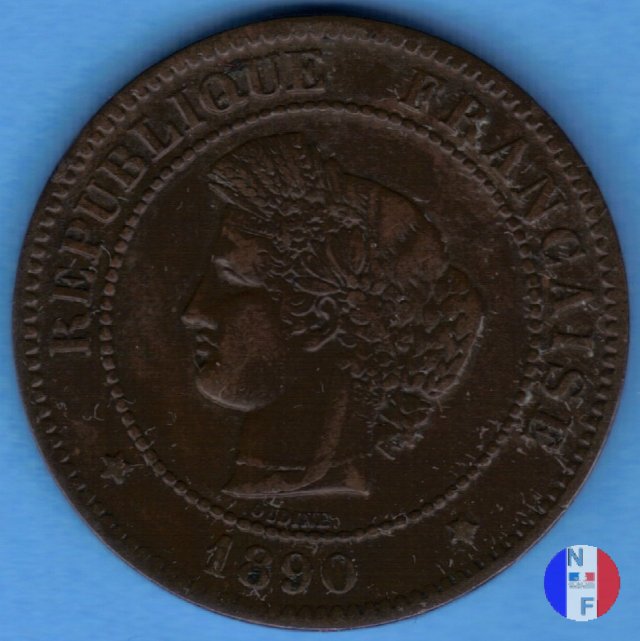 5 centesimi Cerere 1890 (Parigi)