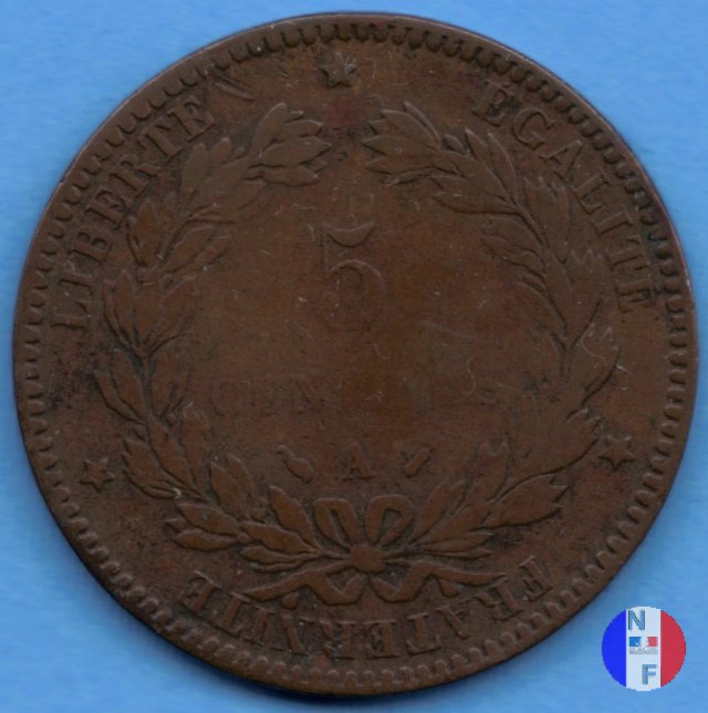 5 centesimi Cerere 1894 (Parigi)