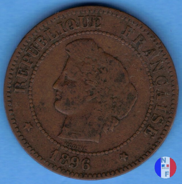 5 centesimi Cerere 1896 (Parigi)