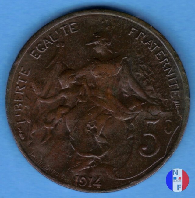 5 centesimi Dupuis 1914 (Parigi)