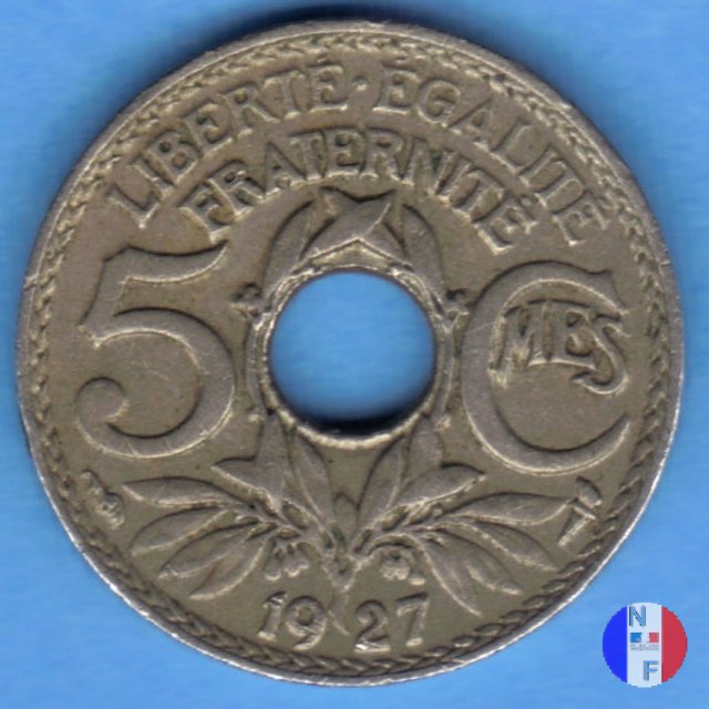 5 centesimi Lindauer - piccolo modulo 1927 (Parigi)