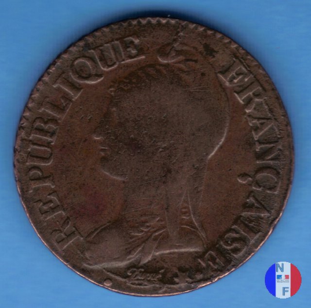 5 centesimi 1799-1800 (Ginevra)