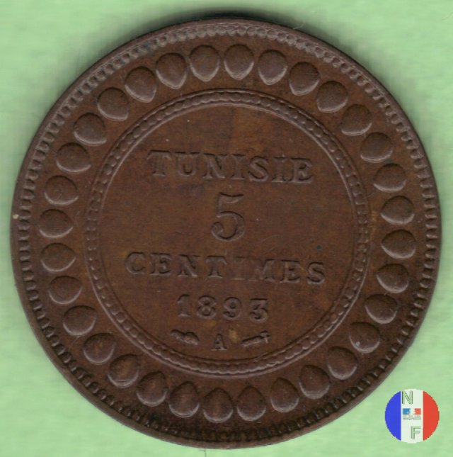 5 centesimi 1893 (Parigi)