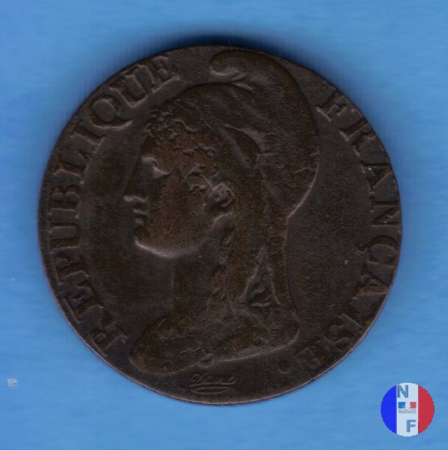 5 centesimi - piccolo modulo 1795-1796 (Parigi)