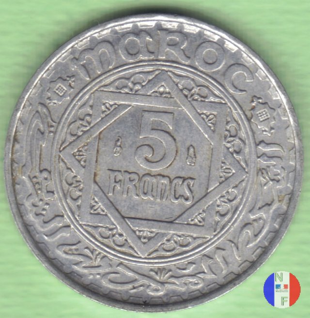 5 franchi - alluminio 1951 (Parigi)