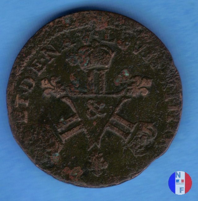 6 denari (dardennes) 1710 (Aix-en-provence)