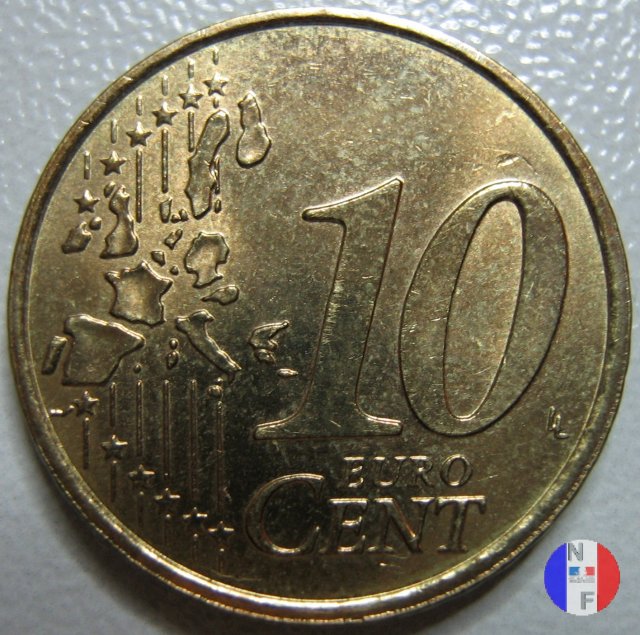 10 centesimi 2001 (Pessac)