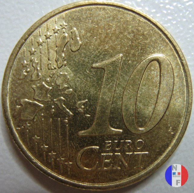 10 centesimi 2002 (Pessac)