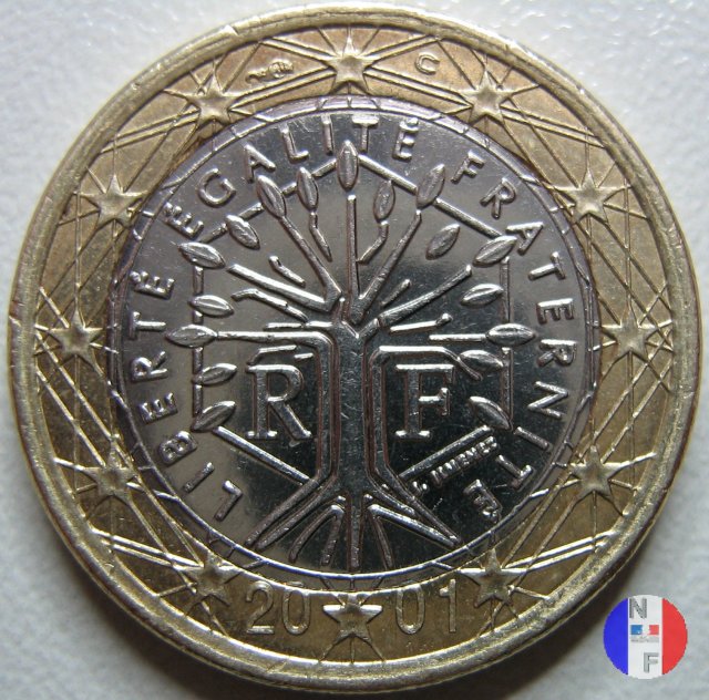 1 euro 2001 (Pessac)