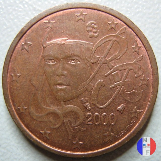 2 centesimi 2000 (Pessac)