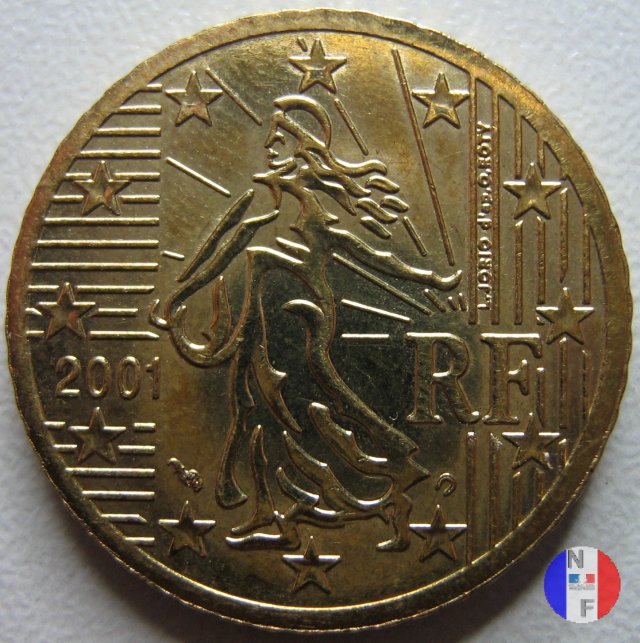 50 centesimi 2001 (Pessac)