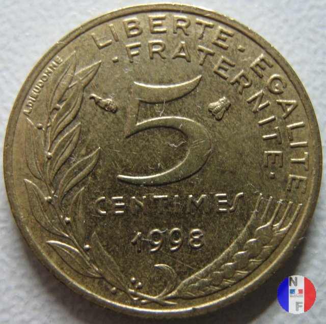 5 centesimi Marianna 1998 (Pessac)