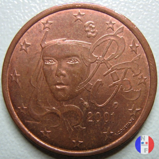 5 centesimi 2001 (Pessac)