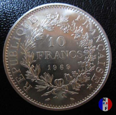 10 franchi Ercole 1969 (Parigi)