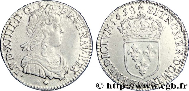 5 sols (1/12 di scudo) 1658 (Lyon)