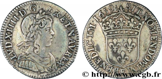 5 sols (1/12 di scudo) 1659 (Tours)